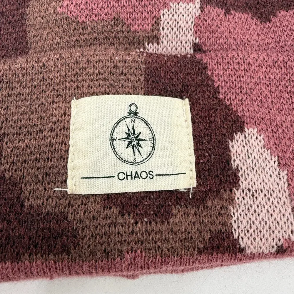 Chaos Women's Pink Camo Beanie Hat